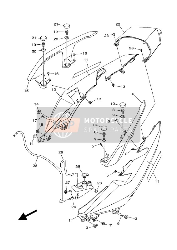 BL1F171E00P5, Cache Laterale, Yamaha, 0